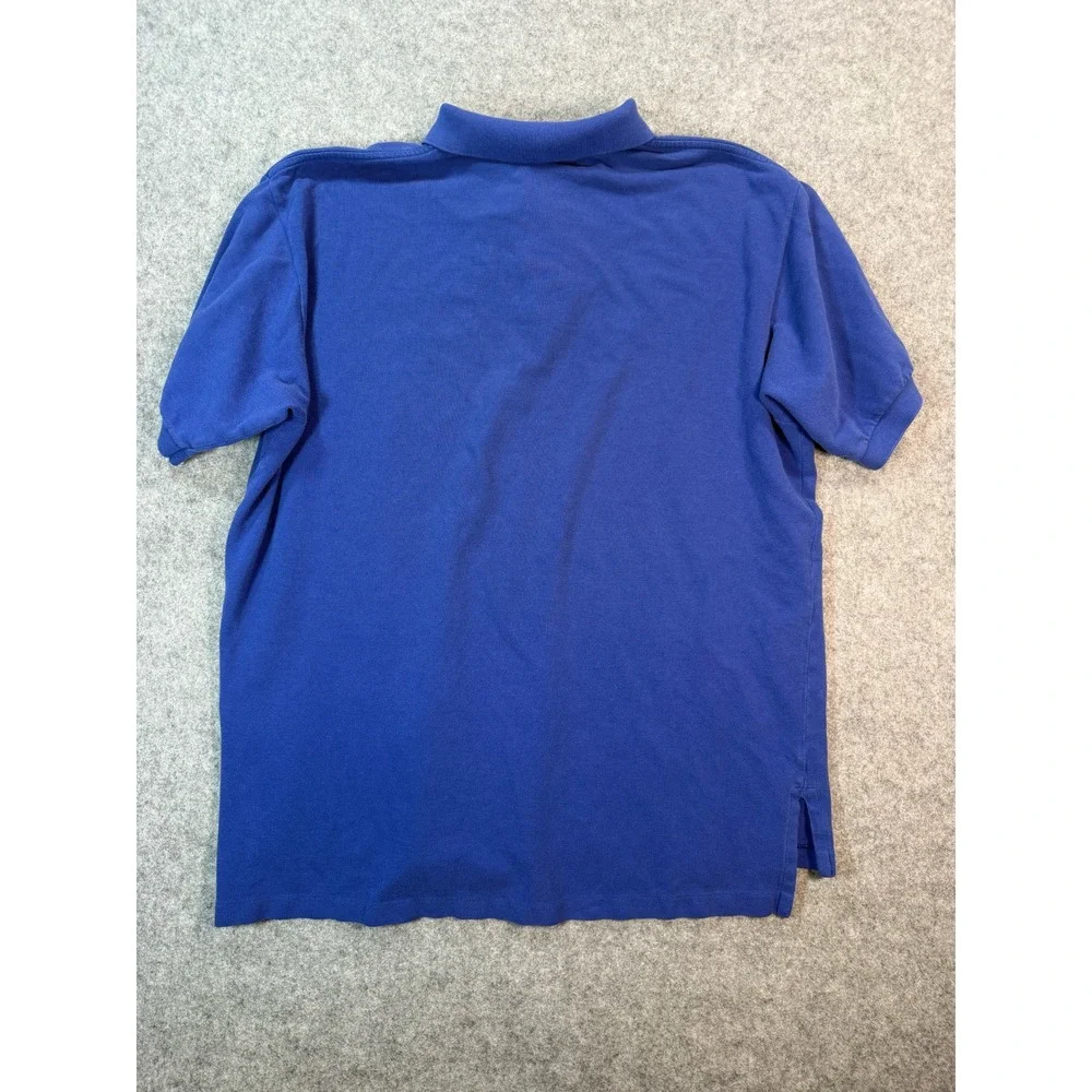 Polo Ralph‎ Lauren Mens XL Blue Pique Short Sleeve Pony Logo Polo Preppy Shirt